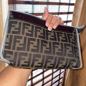 Vintage Fendi Zucca clutch